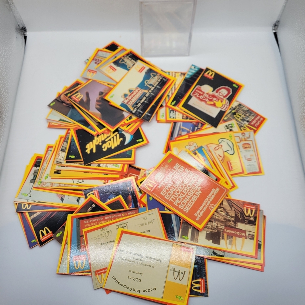 McDonald's Vintage Collectible Cards - Red and Yellow